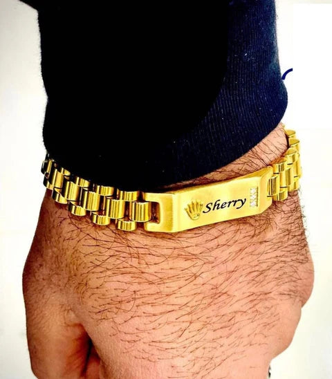 Gold Custom Bracelet for him